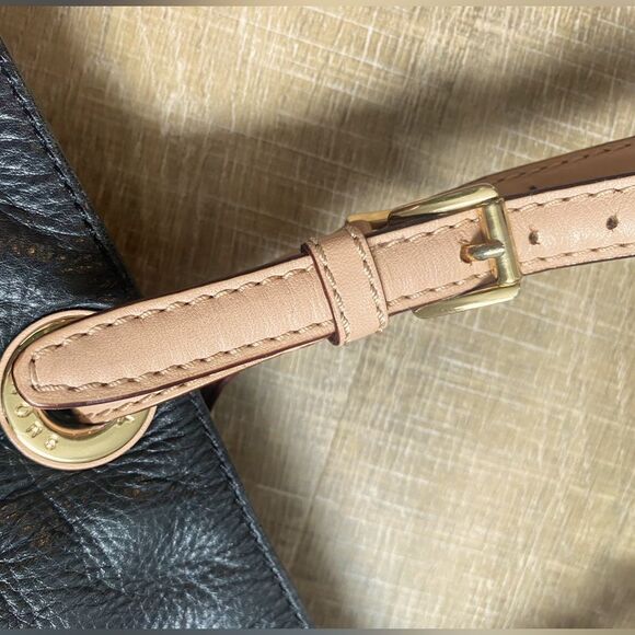 Michael Kors Black Leather Jet Set Tote Bag Shoulder Purse Classic Minimalist - Picture 8 of 12